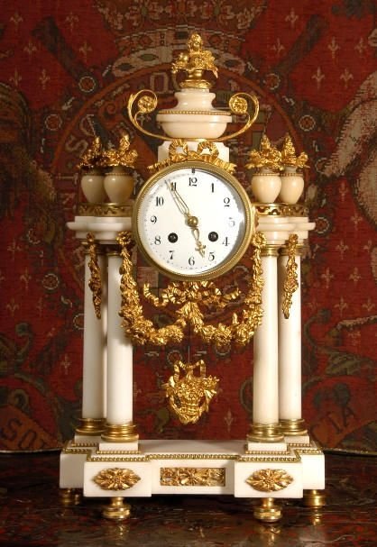 ***** Sold ***** Antique Brass Drum Head Table Clock. French - Circa 1880.